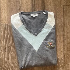 Calvin Klein Gray V-Neck Sweater Vest